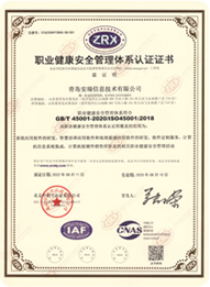 职业健康安全管理体系认证