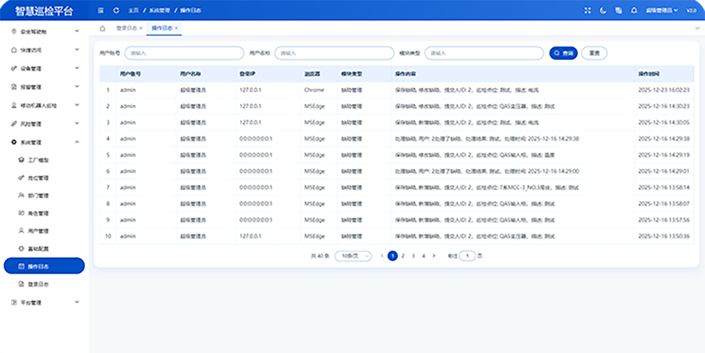 系统基础管理截图